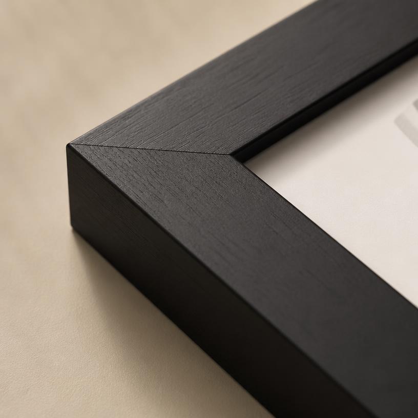 Zwart lijst — detail van de hoek