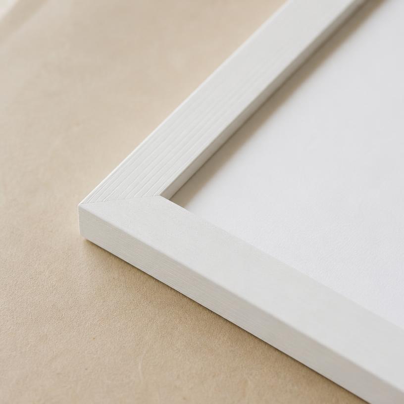 Wit lijst — detail van de hoek