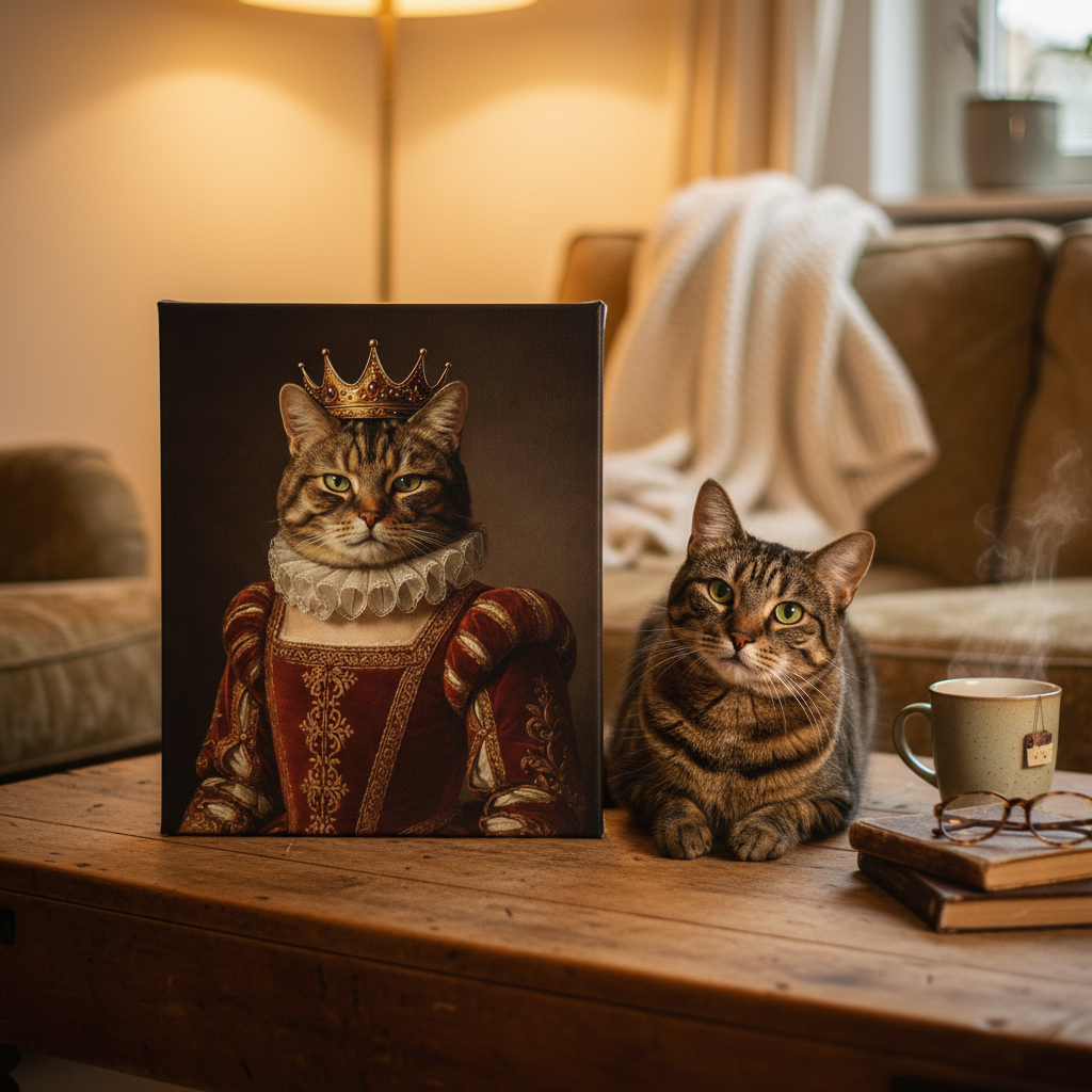 Gepersonaliseerde dierenportret - Renaissance (Poster)