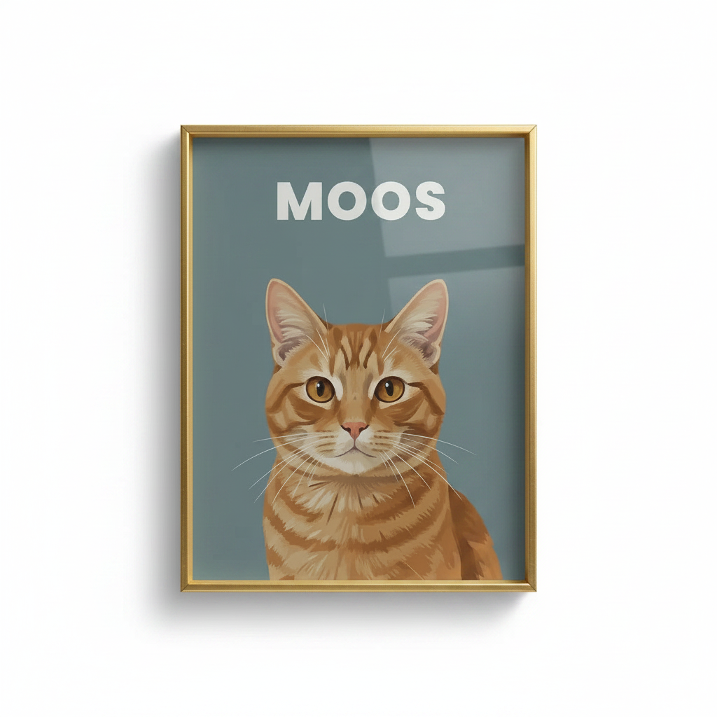 Gepersonaliseerd Dierenportret - Classic Minimal Poster