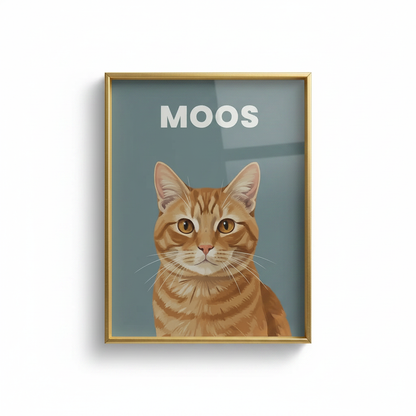 Gepersonaliseerd Dierenportret - Classic Minimal Poster