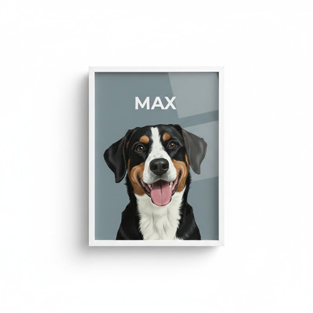 Gepersonaliseerd Hondenportret - Classic Minimal Poster