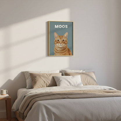 Gepersonaliseerd Dierenportret - Classic Minimal Poster